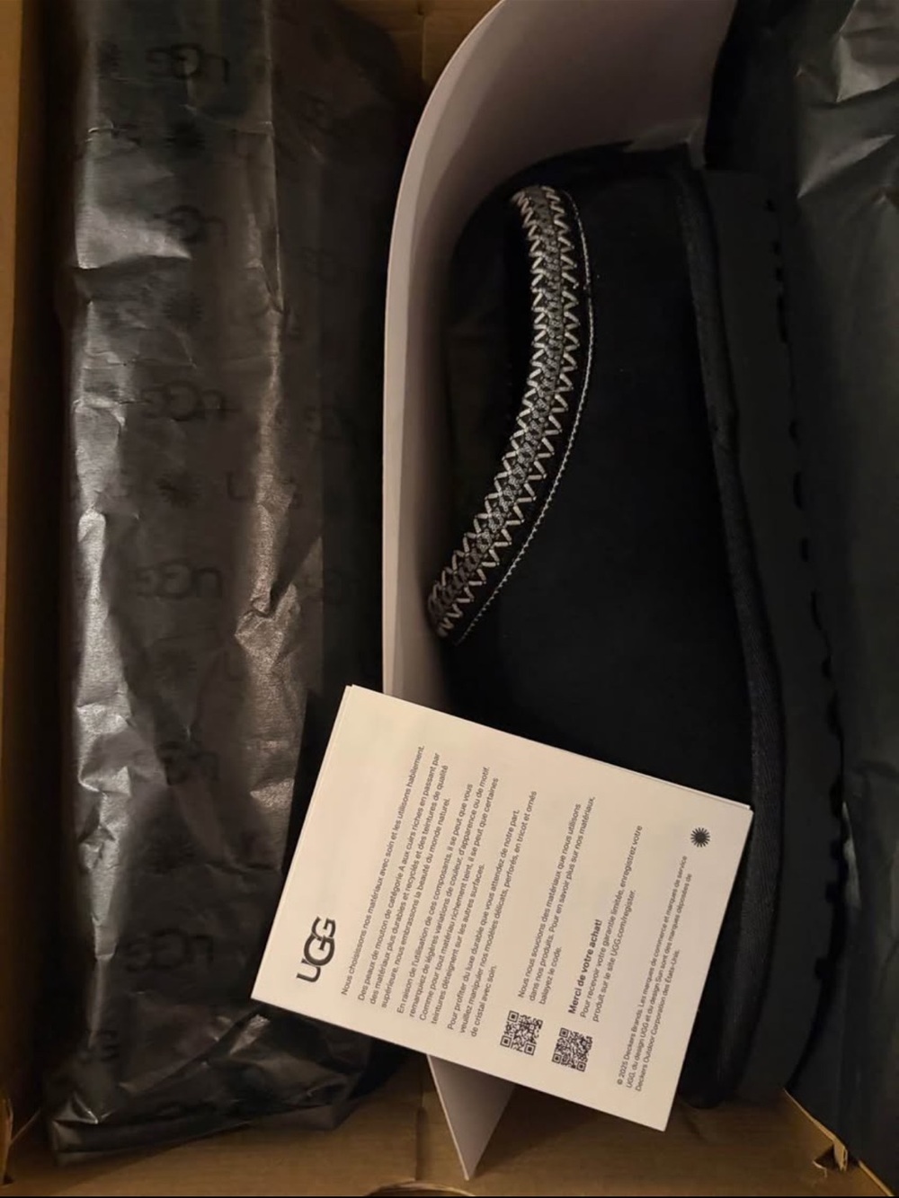 UGG BLACK TASMAN II US SIZE : 10 - Picture 3 of 3